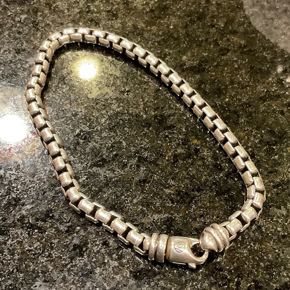 David Yurman med box chain bracelet